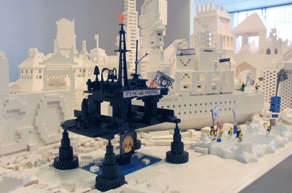 Oil Free Otago Lego Protest