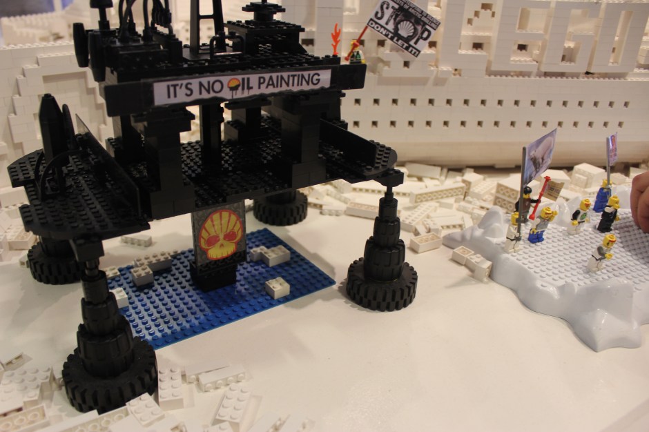Oil Free Otago Lego Protest