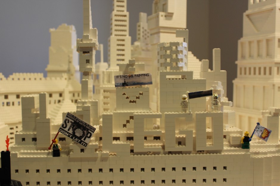 Oil Free Otago Lego Protest