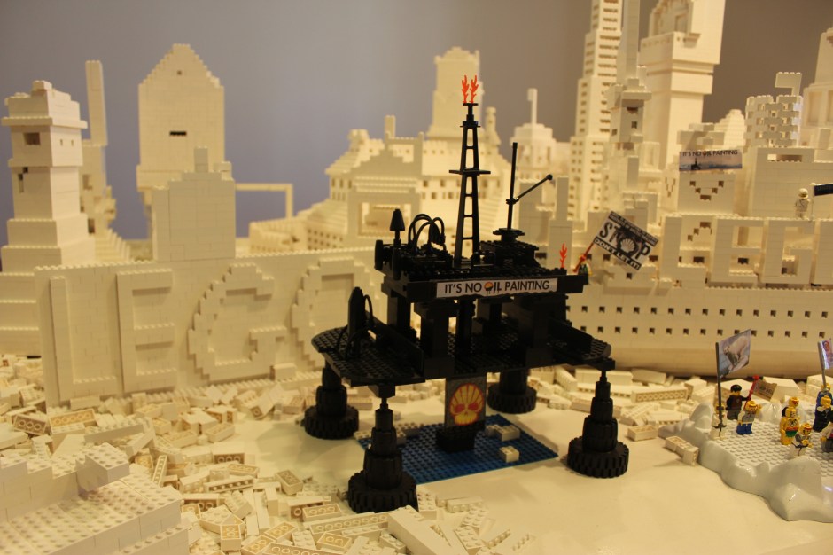 Oil Free Otago Lego Protest